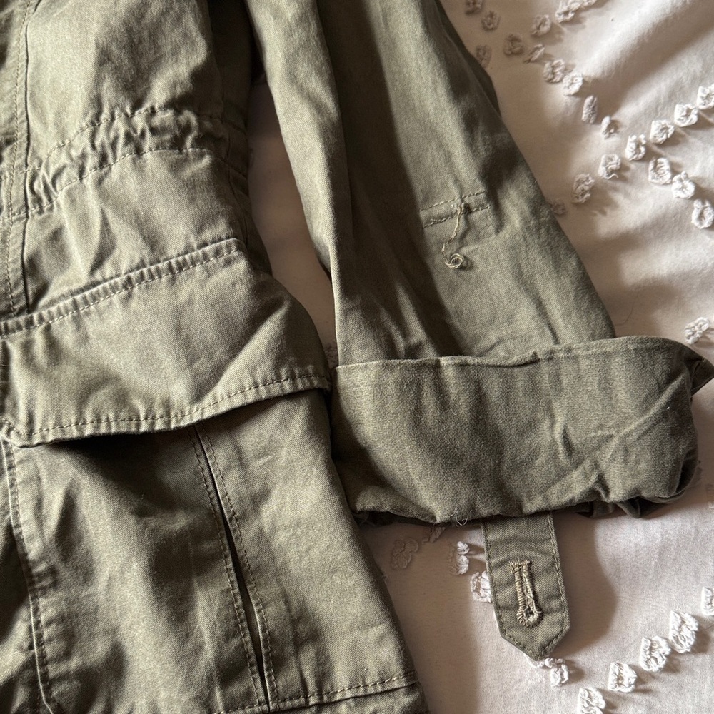 Love Tree Olive Utility Jacket - Picture 4 of 7